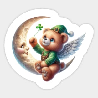 St Patricks Day Teddy Bear Sticker